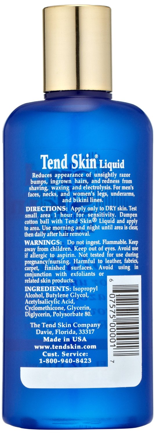 Tend Skin Solution de soin de la peau 4 oz pour poils incarnés et boutons de rasoir
